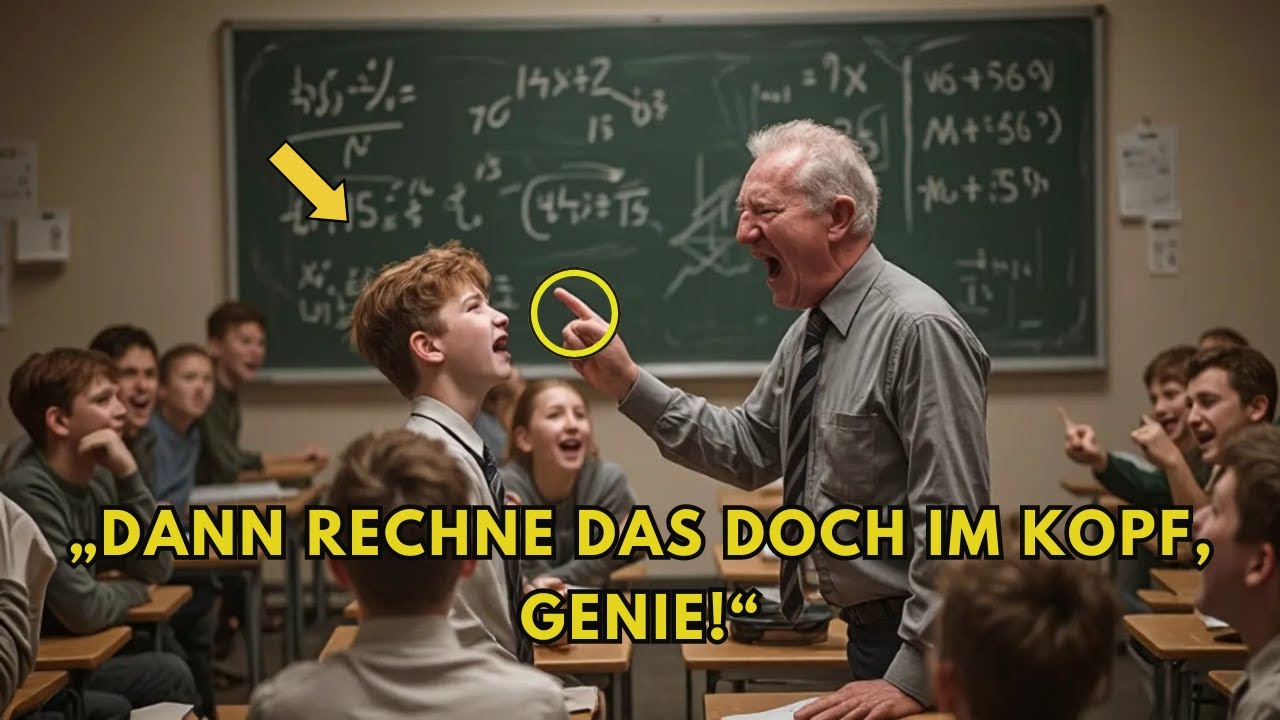 Mathelehrer verspottet Schüler fürs Kopfrechnen – Sekunden später blamiert er sich vor allen