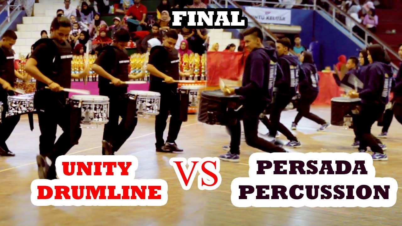 Final BOMBC 2018 Unity Drumline VS Persada Percussion