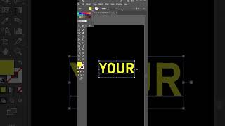 How to create blur text effect in illustrator - Illustrator tutorials #shorts