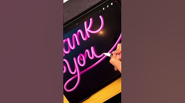 Instant 3D on Procreate? Sure! #ipadpro #lettering #digitalart #3dart