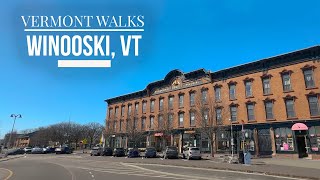 Vermont Walks - A spring day walk around downtown Winooski, VT ・ 4K