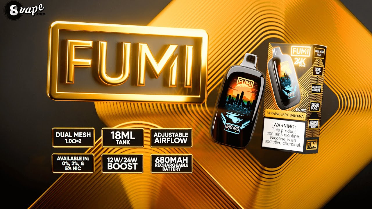 FUMI 24K Disposable Vape Review | Dual Mesh Power & Adjustable Airflow