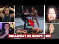 MMA YOUTUBERS REACT TO MAX HOLLOWAY KNOCKING OUT JUSTIN GAETHJE AT UFC 300!