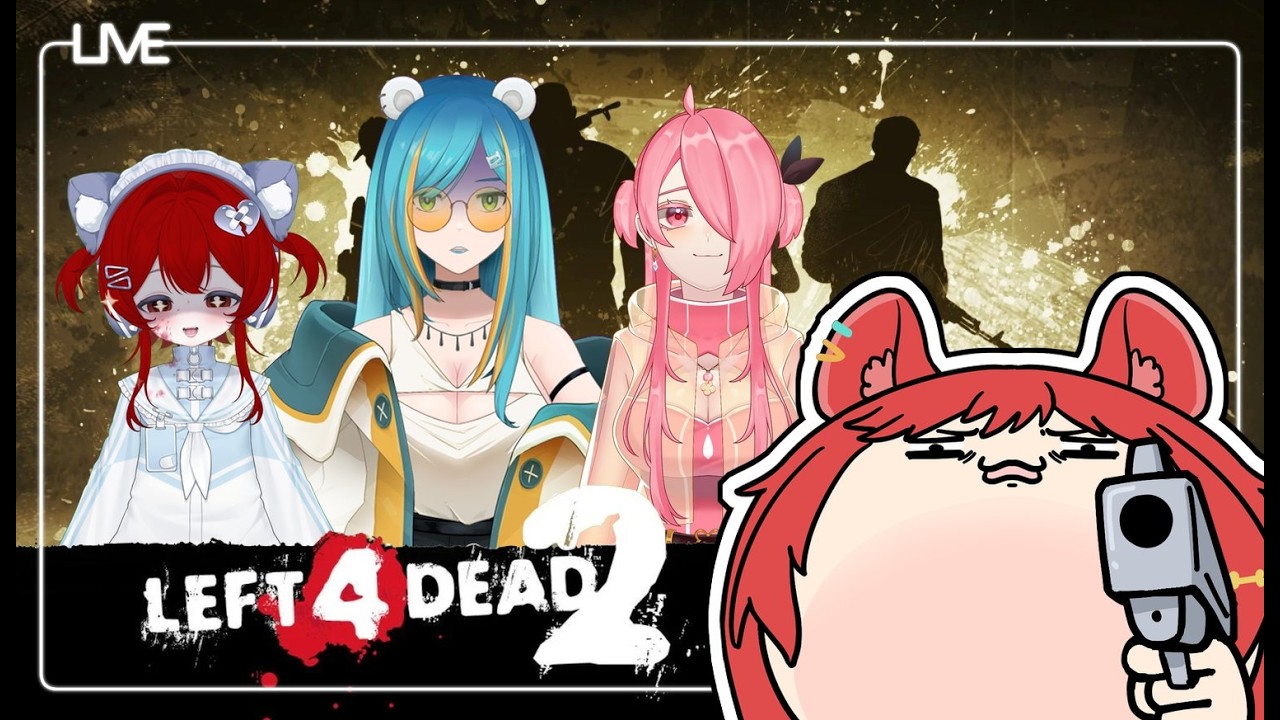 0317 和朋友們抱團打僵尸！feat.鬣崎米娜米，Ivv，夜見可奈【Left 4 Dead 2】 | MYViki