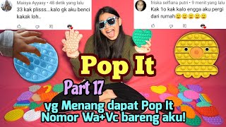 Download Lagu POP IT VIRAL Part 17 ! Dapat Pop it Dan No WA Nasya Kaila Nazifah ! MP3
