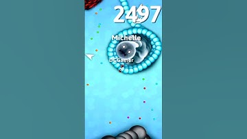 DCGamer is dengerous gameplay 😎 ate snakes food 🤤 #shorts #snakeio