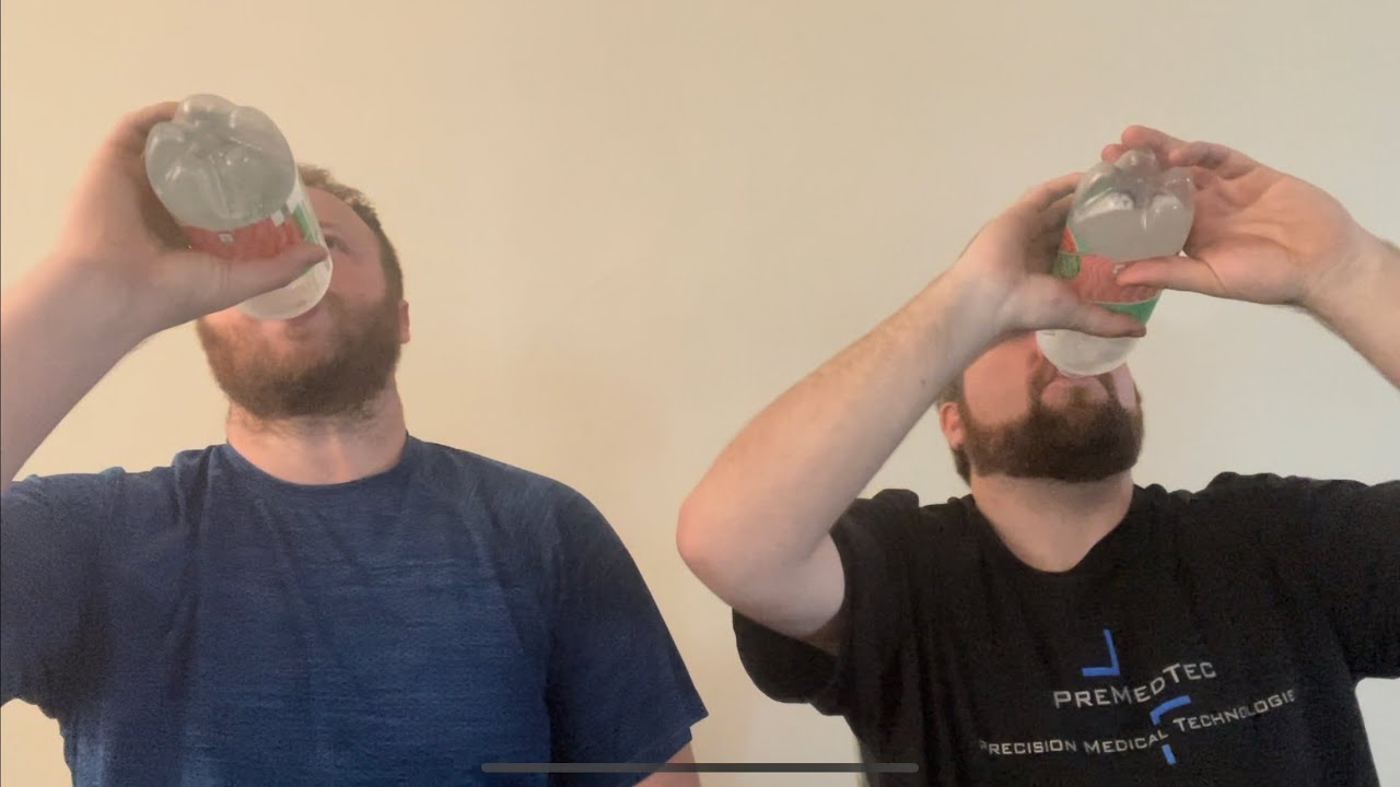 Clear Sparkling water chug challenge YouTube