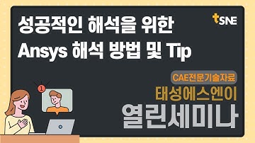 [태성에스엔이 2021 열린세미나] 성공적인 해석을 위한 Ansys 해석 방법 및 Tip