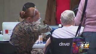 FEMA COVID-19 Vaccine Site Opens At Globe Life Field In Arlington