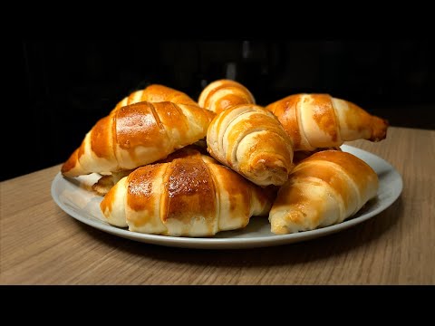 Круассаны из готового слоеного теста| Круассаны с заварным кремом