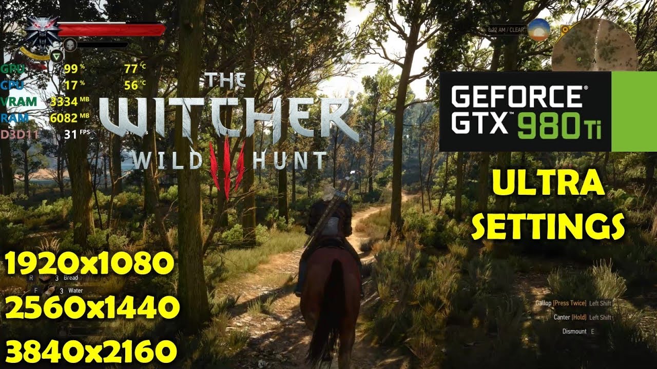 GTX 980 Ti | The Witcher 3 - 1080p, 1440p and 4K !