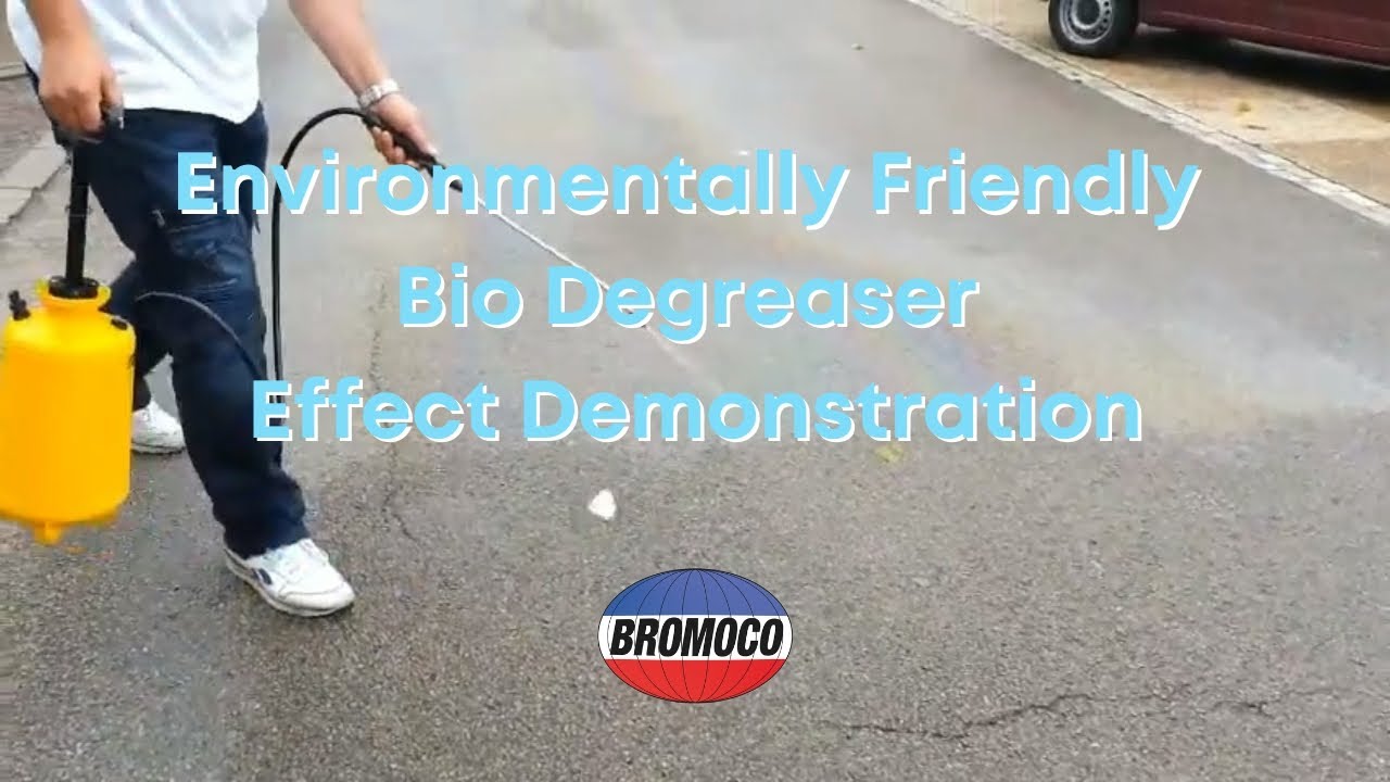 Environmentally Friendly Biodegradable Degreaser Effect Demonstration