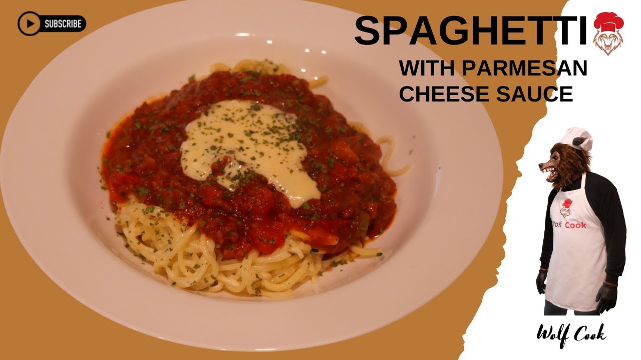 Spaghetti with Meat and Parmesan Cream Sauce by the Wolf Cook - YouTube