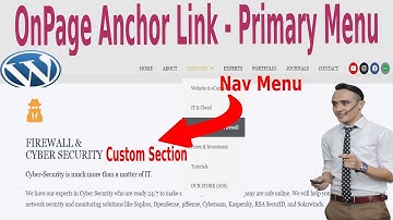 How to Add OnPage Anchor Navigation Links to Primary Menu in WordPress using CSS IDs [2022]