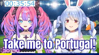 Pekora Wants VIvi to Take Her To Portugal
