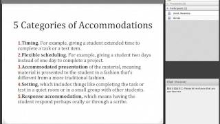 Accommodation or Modification?