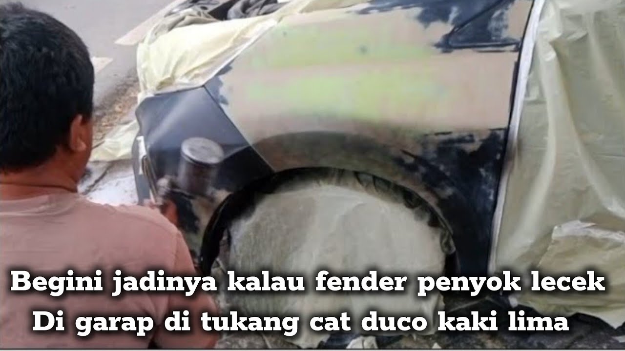 Ternyata fender penyok lecek juga bisa di mulusin lagi 