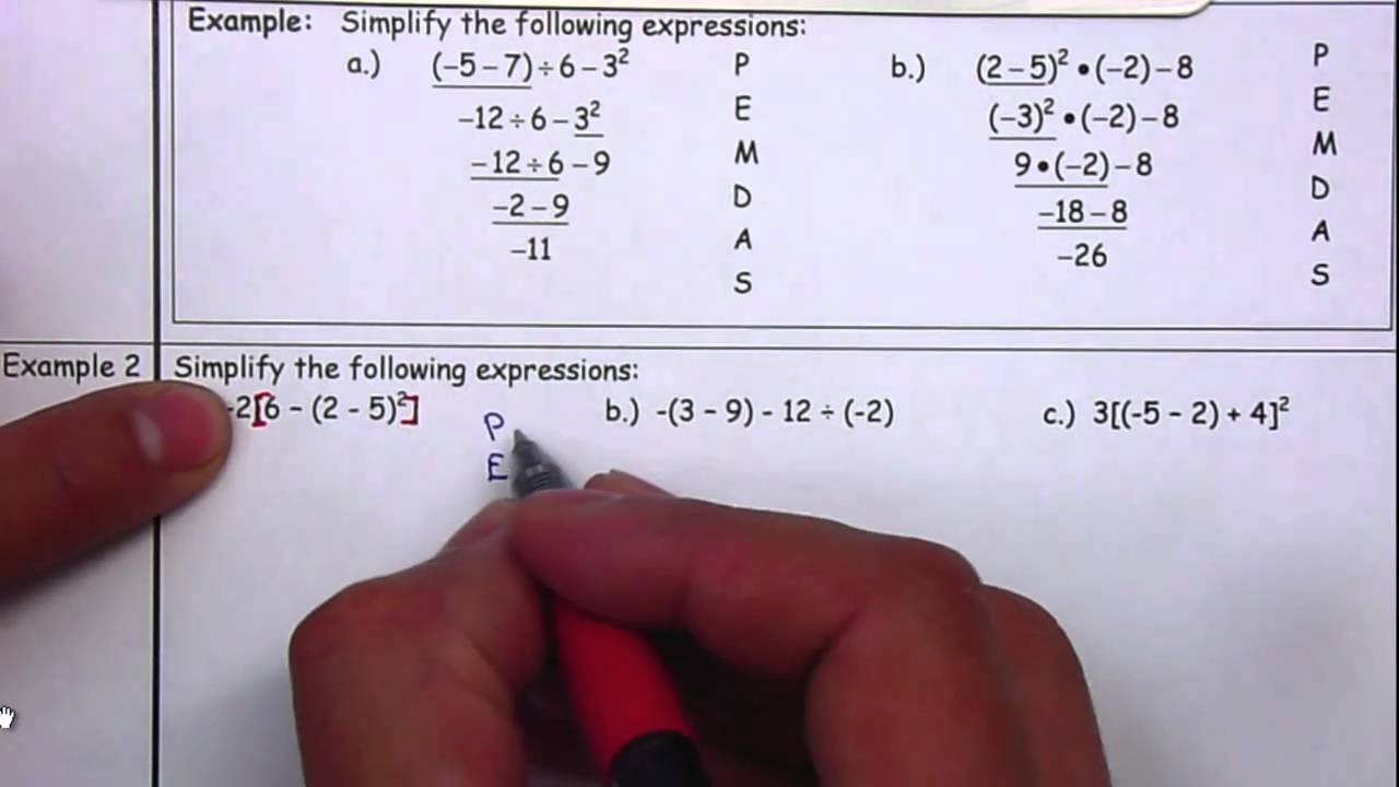 unit 1 algebra basics homework 4 order of operations