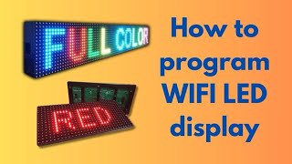 HOW TO PROGRAM WIFI LED MOVING DISPLAY screenshot 4