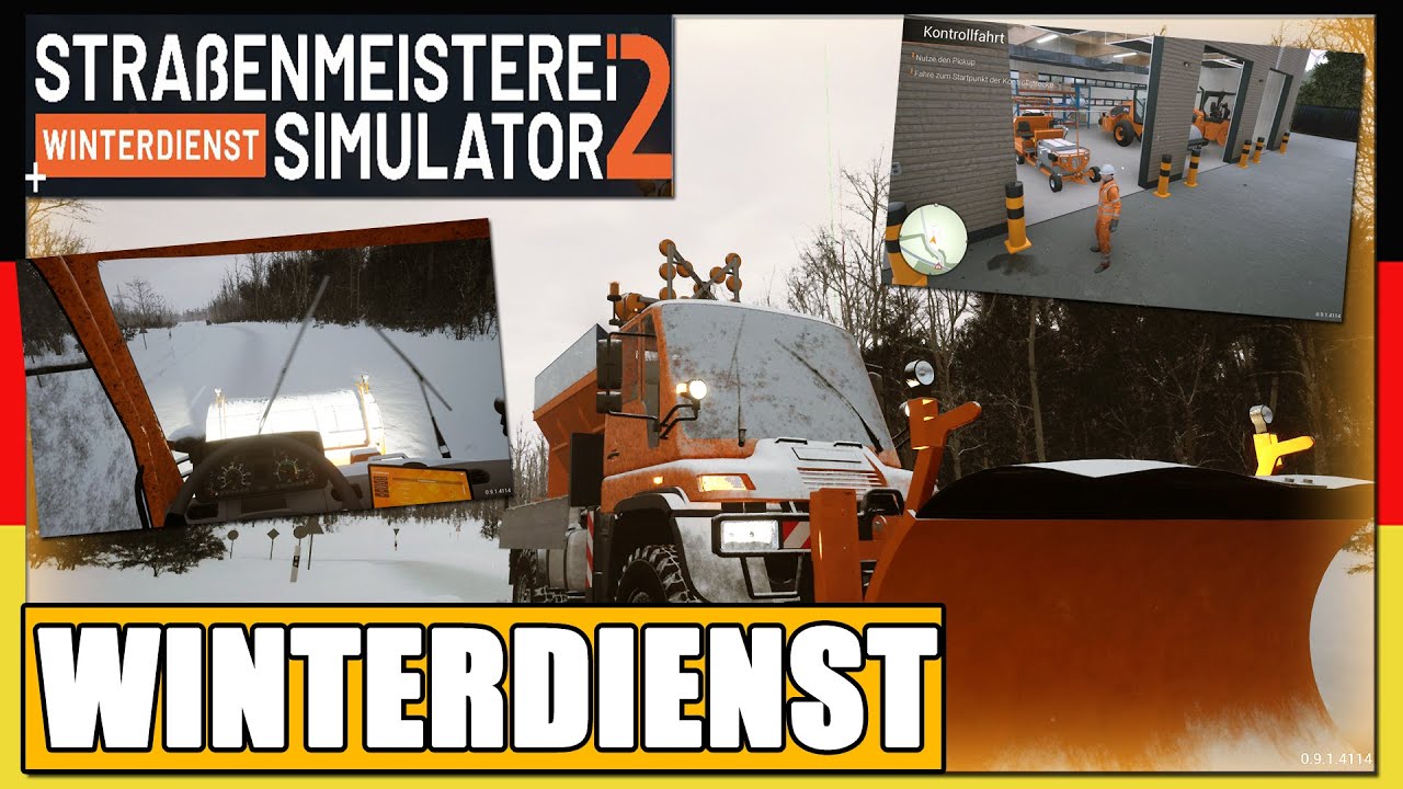 Straßenmeisterei Simulator 2 [01] WINTERDIENST mit dem SCHNEEPFLUG! | Gameplay [PC|Deutsch]