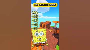 Are you smarter than a first grader? 🚫 #spongebob #patrick #brainteasers #games #quiz