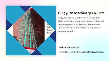 Plastic mesh machine, plastic net machine from Dingyuan Machinery