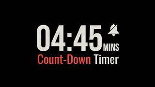 4 Minute 45 Second Silent Countdown Timer