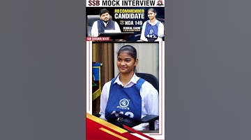 ssb mock interview of NDA-149 Recommended Girl Komal Saini by shishir sir #ssbinterviewmotivation