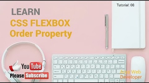 CSS Flex Order Property Tutorial in Hindi
