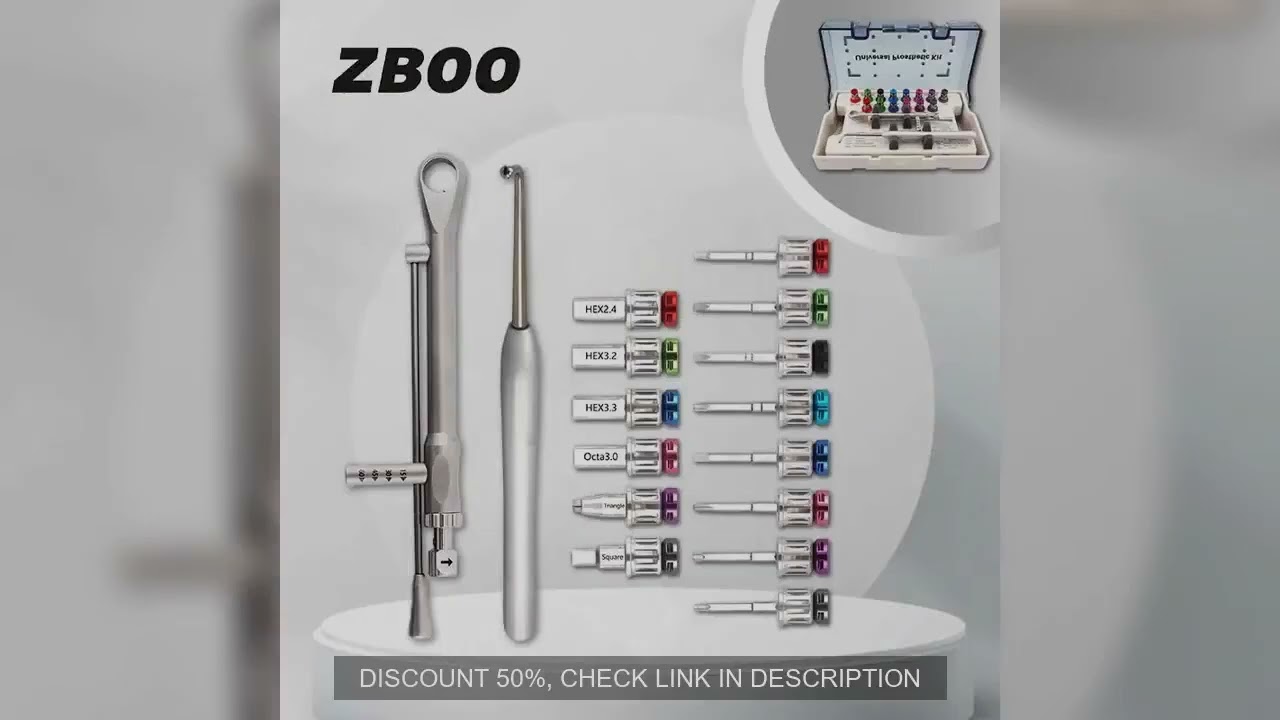 New Dental Universal Restoration Tools kit Colorful Implant Screwdriver Torque Wrench Ratchet 10-70N