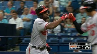 Bal Bourn Connects For His First Orioles Homer