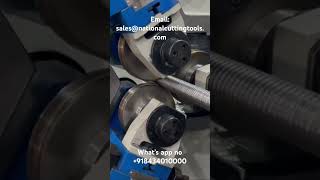 Three roll scaffolding pipe threading machine for prop and jack #shorts #shortvideo #prop #jack