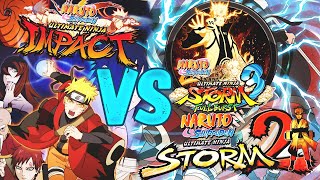 Naruto Shippuden ultimate ninja: impact vs storm