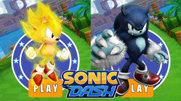 Sonic Dash Prime Characters : Classic Super Sonic 🆚 Werehog Sonic | Unlocked All Characters