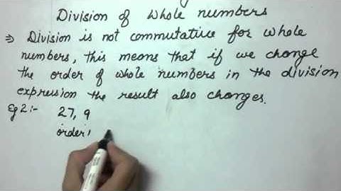 Commutative Property (Division of Whole Numbers - Example 2)