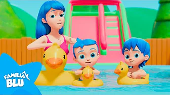 Seis Patitos 🦆 Juego en Familia |  FAMILIA BLU 💙 Canción Infantil | El Reino Infantil