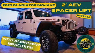 Level Up Your 2023 Gladiator Mojave With An AEV 2" Spacer Lift And Geometry Correction Brackets!