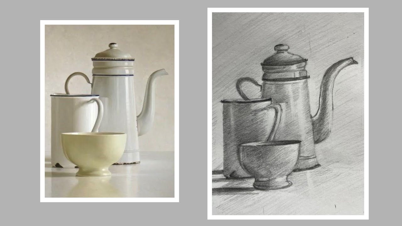 How to Draw a Still Life: Pencil Shading & Highlighting Tips - YouTube