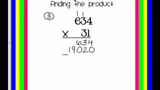 1 Find the Product Standard Algorithm