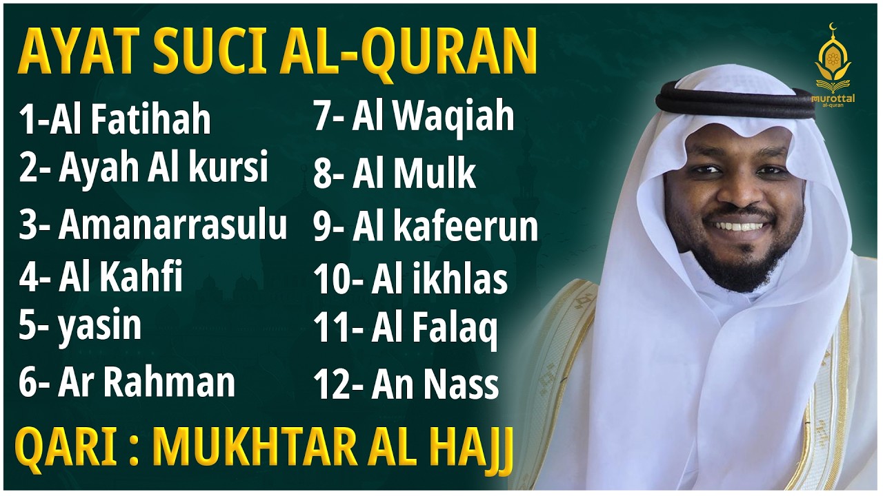 Alquran Dengan Suara Yang Sangat Indah | Alfatiha, Alkahfi,Yasin,Alwaqia, Arrahman,Almulk Almoeathat