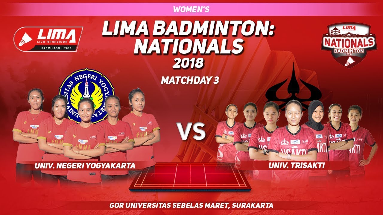 UNY vs USAKTI LIMA Badminton 2018 Nationals Group Y Match badminton raqueta