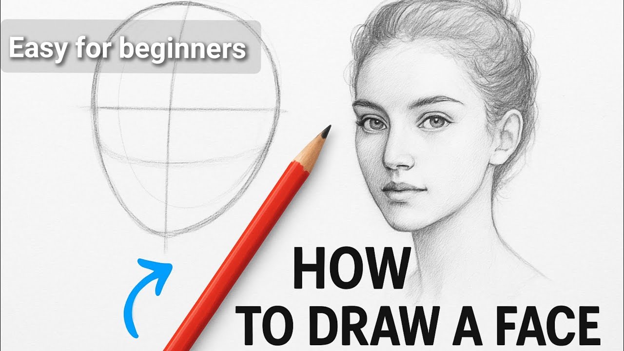 How to Draw a Face | Easy Step by Step Tutorial