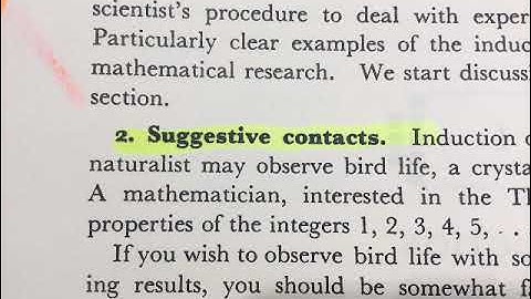 Suggesttive contacts from G.Polya