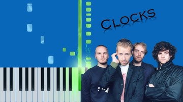 Cold Play - Clocks (Slow Easy) Piano Synthesia Tutorial