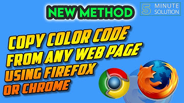 How to get colors from a website using Firefox or Chrome