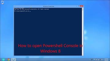 Open Powershell Console in Windows 8