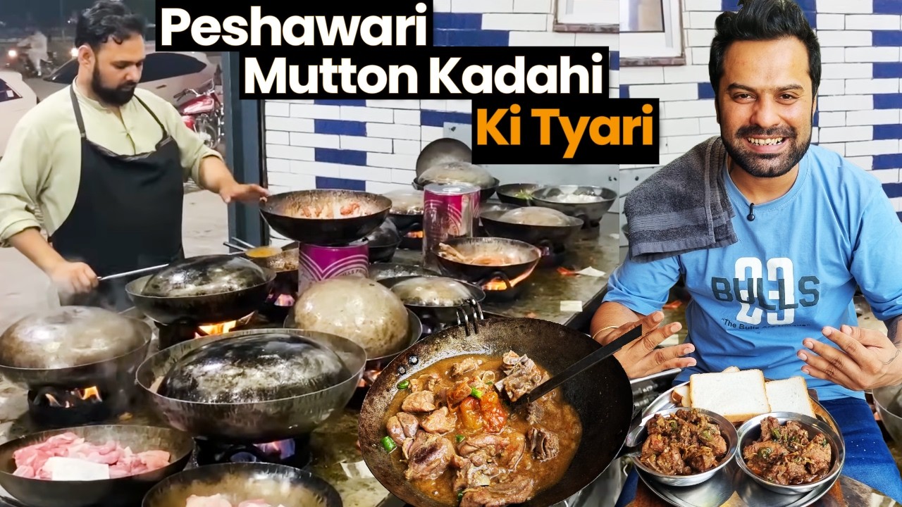 Peshawari Roti Types Rs 150 Pc Ultimate Peshawari Mutton Kadhai की तैयारी | Double Roti Ke ...