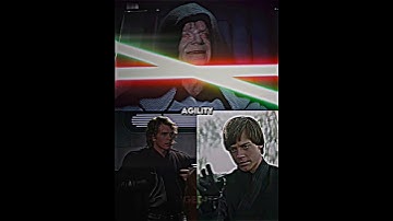 Anakin Skywalker (ROTS) & Luke Skywalker (BOBF) vs Darth SIdious (ROTJ) #shorts #starwars