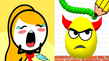 Draw To Smash vs Save Her - Satisfying ASMR Games Android , iOS