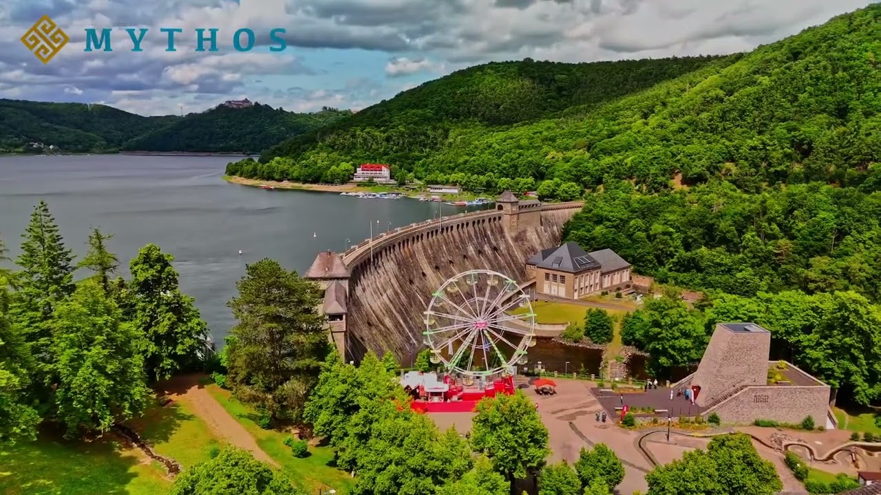 Riesenrad am Edersee Sperrmauer